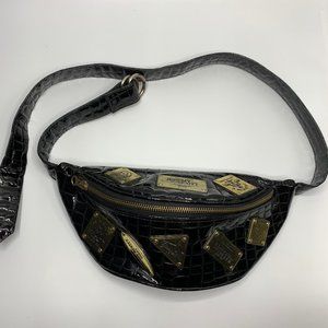DKNY Black Fanny Pack Waist Belt Bag Mini Dress Waist Bag Size Medium Small $58